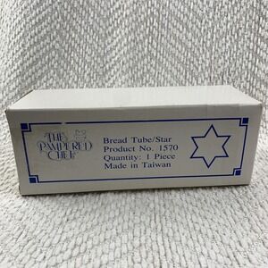 The Pampered Chef Bread Tube Star Shape Loaf Mold New In Box # 1570